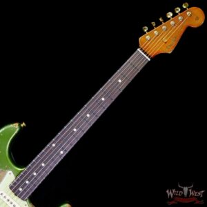 Fender Custom Shop Levi Perry Masterbuilt 1962 Stratocaster Brazilian Rosewood Board Heavy Relic Sherwood Green with Gold Hardware - Image 4