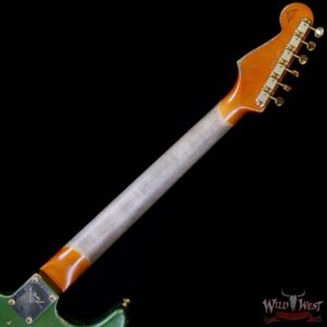 Fender Custom Shop Levi Perry Masterbuilt 1962 Stratocaster Brazilian Rosewood Board Heavy Relic Sherwood Green with Gold Hardware - Image 5