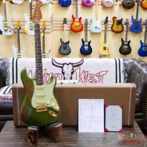 Fender Custom Shop Levi Perry Masterbuilt 1962 Stratocaster Brazilian Rosewood Board Heavy Relic Sherwood Green with Gold Hardware - Image 6