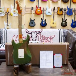 Fender Custom Shop Levi Perry Masterbuilt 1962 Stratocaster Brazilian Rosewood Board Heavy Relic Sherwood Green with Gold Hardware - Image 10
