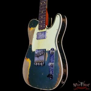 Fender Custom Shop Levi Perry Masterbuilt CuNiFe Red Hot Telecaster Josefina Hand-Wound Heavy Relic Aged Lake Placid Blue over 3 Tone Sunburst - Image 2