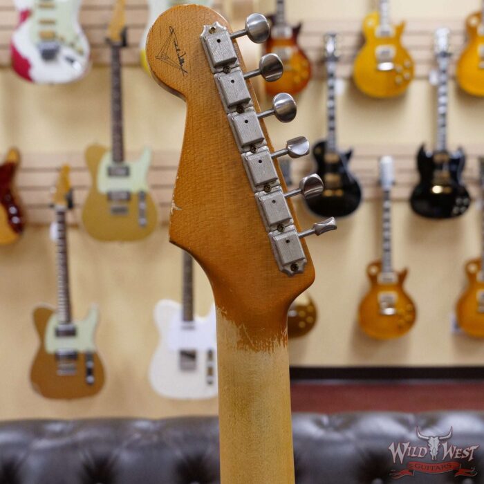 Fender Custom Shop Paul Waller Maserbuilt 1962 Stratocaster Relic Hand-Wound Pickups Rosewood Slab Board Candy Tangerine over Black - Image 6
