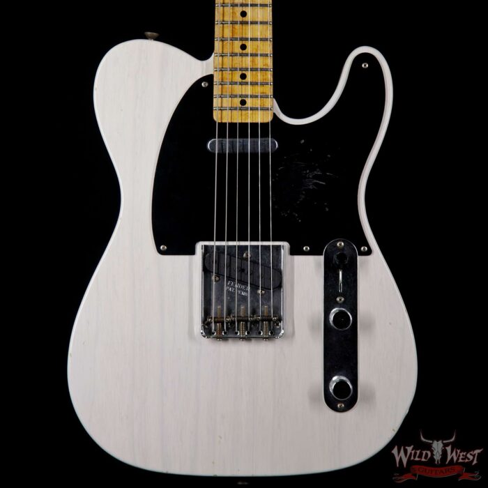 Fender Custom Shop Paul Waller Masterbuilt 1954 Telecaster Jouryman Relic with Relic Birdseye Maple Neck White Blonde - Image 3