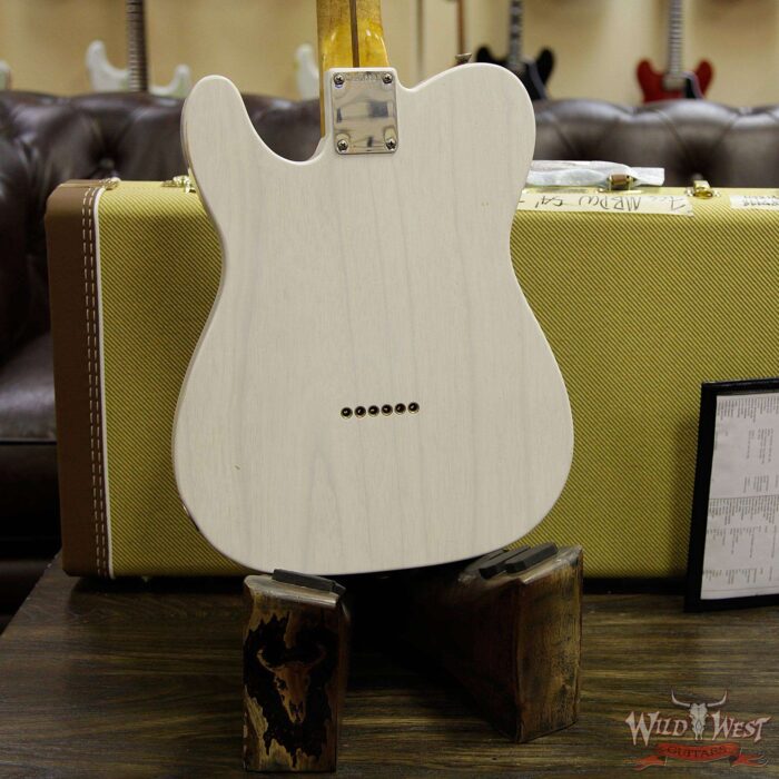 Fender Custom Shop Paul Waller Masterbuilt 1954 Telecaster Jouryman Relic with Relic Birdseye Maple Neck White Blonde - Image 15