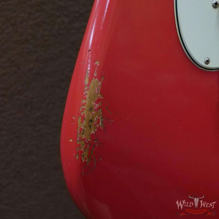 Fender Custom Shop Paul Waller Maserbuilt 1961 Stratocaster Relic Hand-Wound Pickups Rosewood Slab Board Fiesta Red - Image 10