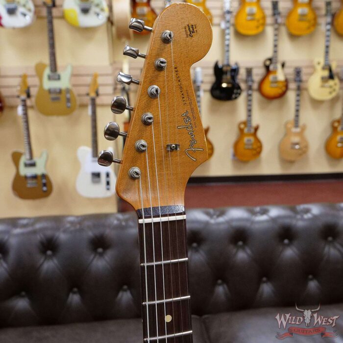 Fender Custom Shop Paul Waller Maserbuilt 1961 Stratocaster Relic Hand-Wound Pickups Rosewood Slab Board Fiesta Red - Image 4
