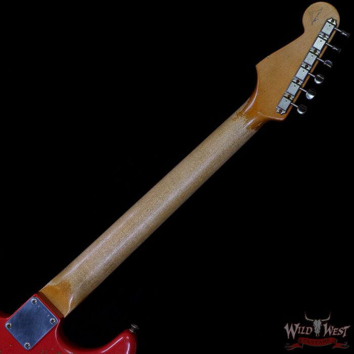 Fender Custom Shop Paul Waller Maserbuilt 1961 Stratocaster Relic Hand-Wound Pickups Rosewood Slab Board Fiesta Red - Image 7