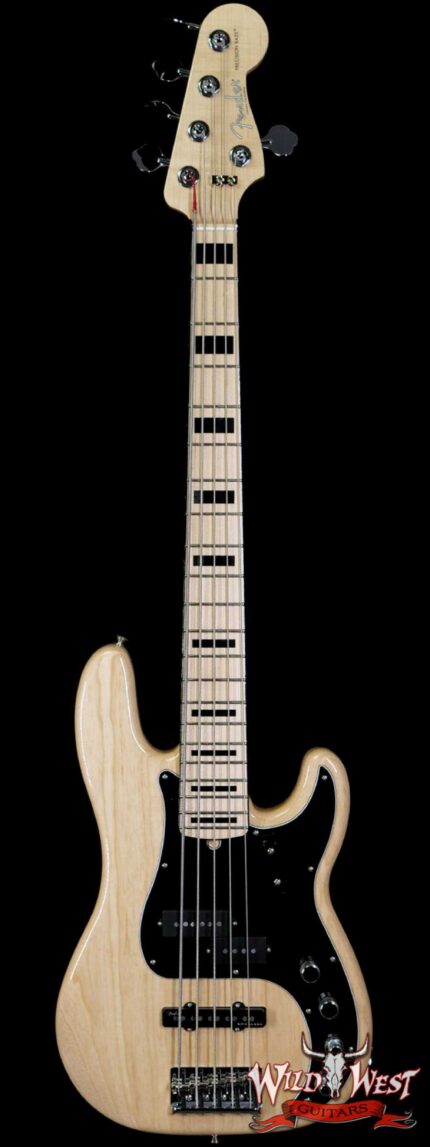 Fender Custom Shop Paul Waller Maserbuilt P-Bass Special V Active P/J Pickups 5-String Precison Bass Natural