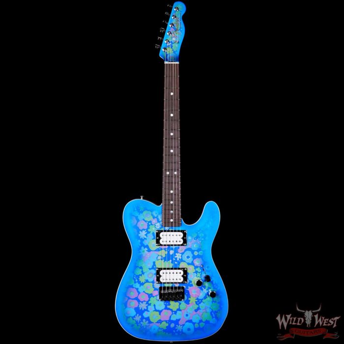 Fender Custom Shop Paul Waller Masterbuilt 1967 Telecaster Custom HH NOS Blue Floral Blue Flower 7.50 LBS - Image 3