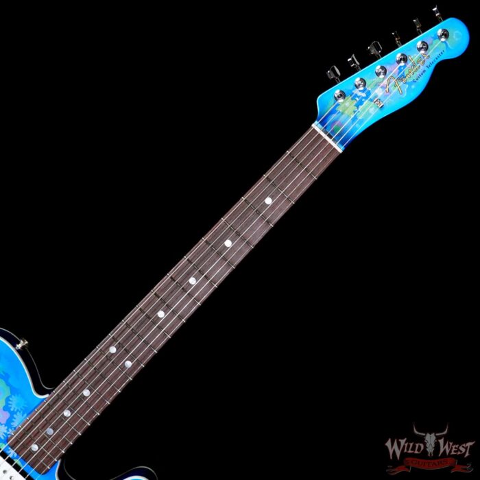 Fender Custom Shop Paul Waller Masterbuilt 1967 Telecaster Custom HH NOS Blue Floral Blue Flower 7.50 LBS - Image 4