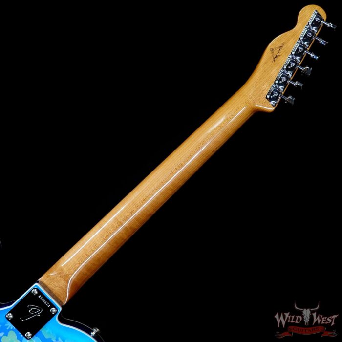 Fender Custom Shop Paul Waller Masterbuilt 1967 Telecaster Custom HH NOS Blue Floral Blue Flower 7.50 LBS - Image 5
