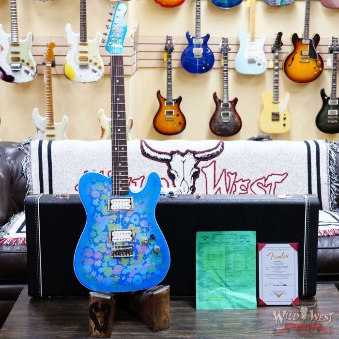Fender Custom Shop Paul Waller Masterbuilt 1967 Telecaster Custom HH NOS Blue Floral Blue Flower 7.50 LBS - Image 6