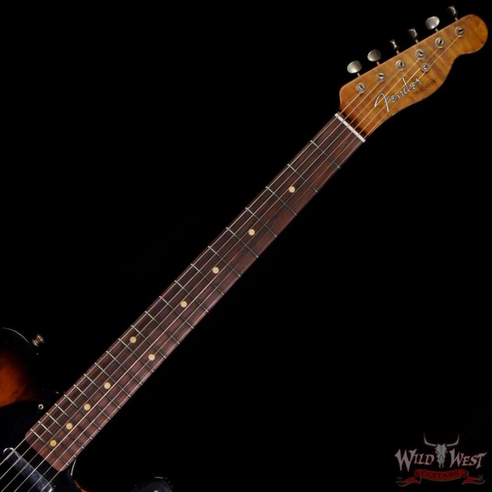 Fender Custom Shop Ron Thorn Masterbuilt 1952 Telecaster Relic Ash Body Rosewood Fingerboard 2 Tone Sunburst 6.65 LBS - Image 4