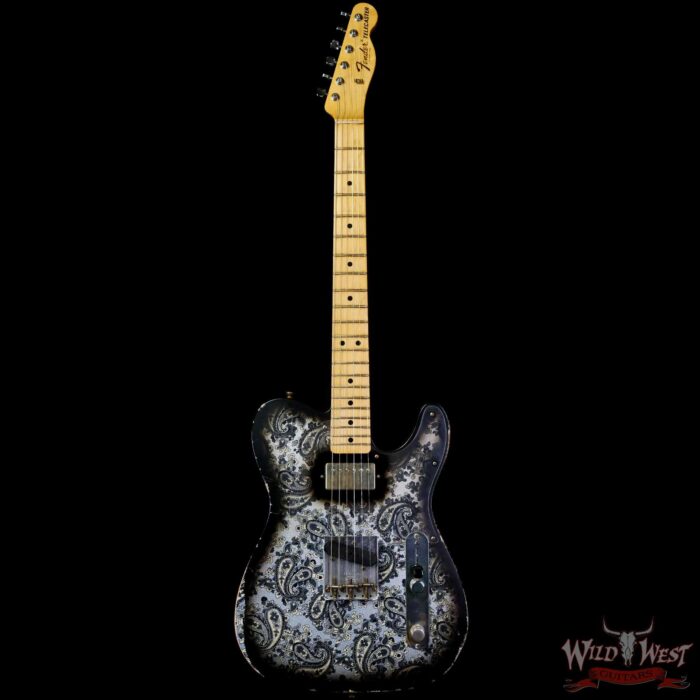 Fender Custom Shop Ron Thorn Masterbuilt 1968 Telecaster HS Maple Fingerboard Relic Black Paisley - Image 3