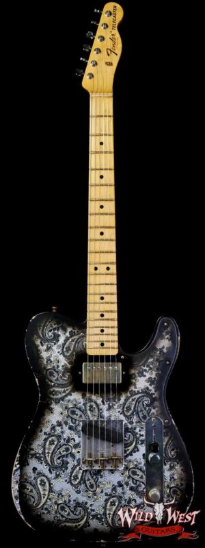 Fender Custom Shop Ron Thorn Masterbuilt 1968 Telecaster HS Maple Fingerboard Relic Black Paisley