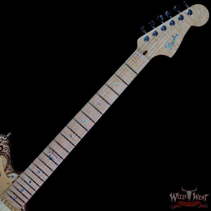 Fender Custom Shop Ron Thorn Masterbuilt Melvina Lace Jazzmaster Hand Painted by Sarah Gallenberger Josefina Hand-wound Pickups (One of A Kind) - Image 4