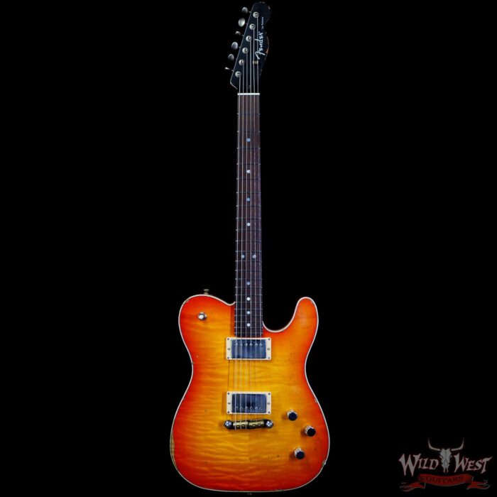 Fender Custom Shop Ron Thorn Masterbuilt La Paloma Kalamazoo Telecaster Faded Cherry Sunburst - Image 3