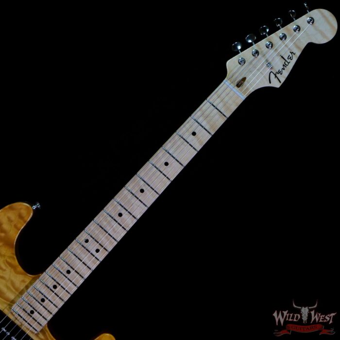 Fender Custom Shop Ron Thorn Masterbuilt Quilt Top Stratocaster P-90 Chambered Mahogany Body AA Flame Neck Honey Burst - Image 4