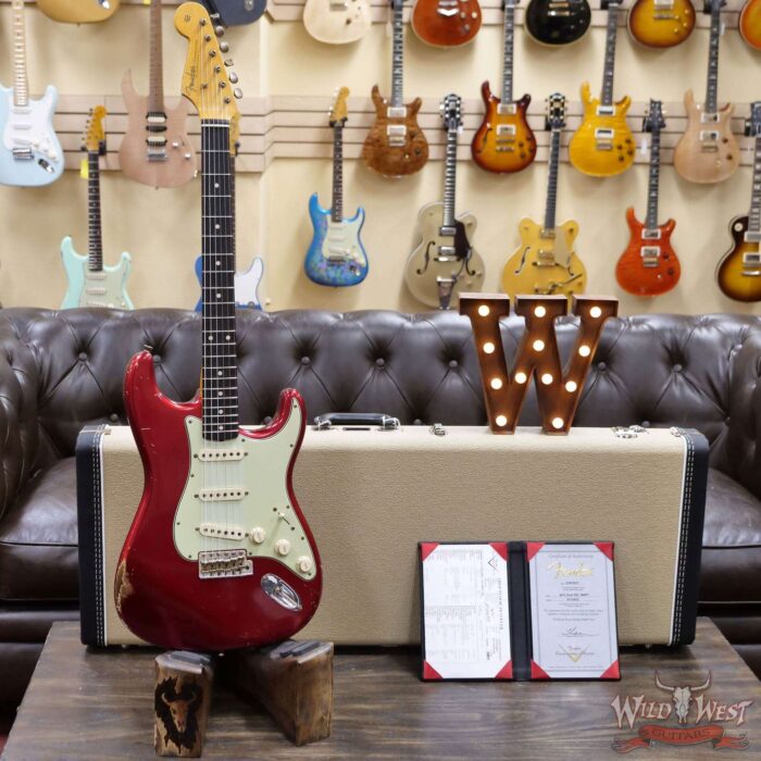 Fender Custom Shop Ron Thorn Masterbuilt 1960 Stratocaster Reverse Headstock Josefina Hand-Wound Pickups Relic Candy Apple Red - Image 6