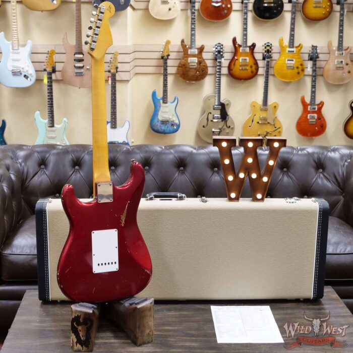 Fender Custom Shop Ron Thorn Masterbuilt 1960 Stratocaster Reverse Headstock Josefina Hand-Wound Pickups Relic Candy Apple Red - Image 9