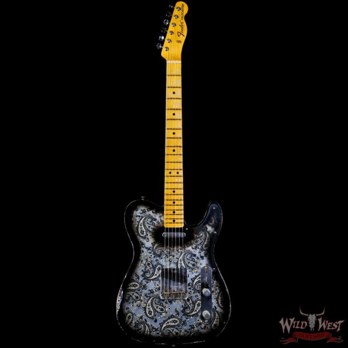 Fender Custom Shop Ron Thorn Masterbuilt 1968 Telecaster Maple Fingerboard Relic Black Paisley - Image 3