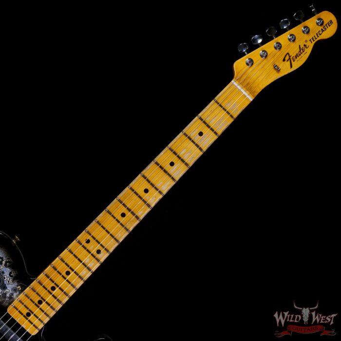 Fender Custom Shop Ron Thorn Masterbuilt 1968 Telecaster Maple Fingerboard Relic Black Paisley - Image 4