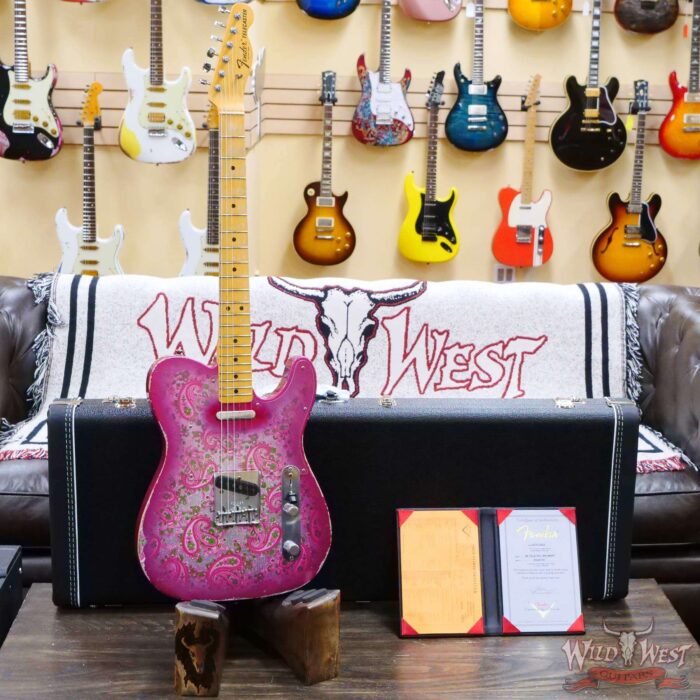 Fender Custom Shop Ron Thorn Masterbuilt 1968 Telecaster Maple Fingerboard Relic Pink Paisley - Image 6