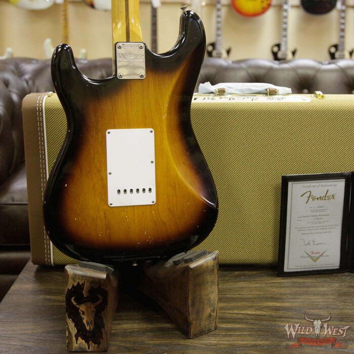 Fender Custom Shop Masterbuilt Todd Krause Clapton Stratocaster Journeyman Relic 2 Tone Sunburst - Image 11