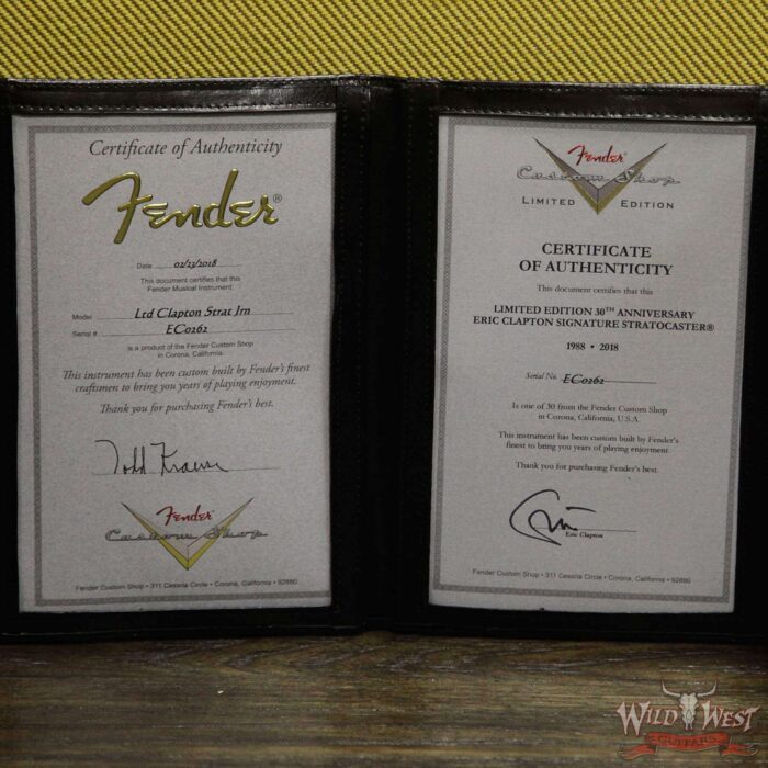 Fender Custom Shop Masterbuilt Todd Krause LTD 30th Anniversary Eric Clapton Straocaster “Blackie” Journeyman - Image 15
