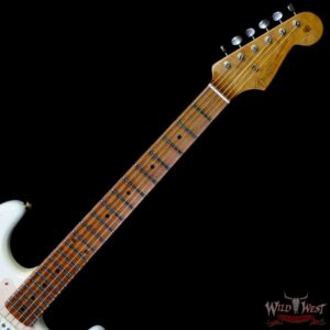 Fender Custom Shop Vincent Van Trigt Masterbuilt 60’s Roasted Stratocaster Journeyman Relic Olympic White - Image 4
