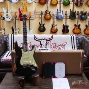 Fender Custom Shop Vincent Van Trigt Masterbuilt 1963 Stratocaster Relic Black Sparkle - Image 6