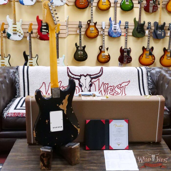 Fender Custom Shop Vincent Van Trigt Masterbuilt 1963 Stratocaster Relic Black Sparkle - Image 9