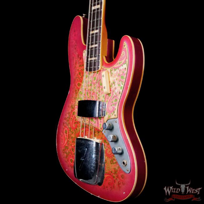 Fender Custom Shop Vincent Van Tright Masterbuilt 60’s Jazz Bass J-Bass Josefina Hand-Wound Pickups Relic Pink Paisley - Image 2