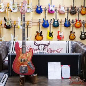 Fender Custom Shop Vincent Van Tright Masterbuilt 60’s Jazz Bass J-Bass Josefina Hand-Wound Pickups Relic Pink Paisley - Image 6