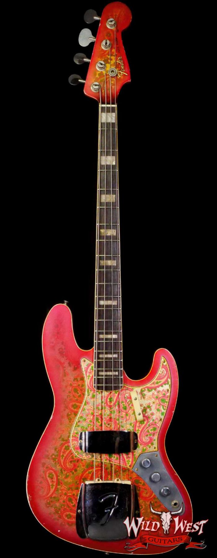 Fender Custom Shop Vincent Van Tright Masterbuilt 60’s Jazz Bass J-Bass Josefina Hand-Wound Pickups Relic Pink Paisley - Image 1
