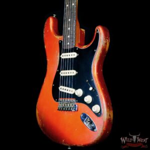 Fender Custom Shop Vincent Van Trigt Masterbuilt 1963 Stratocaster Relic Orange with Black Pickguard - Image 2