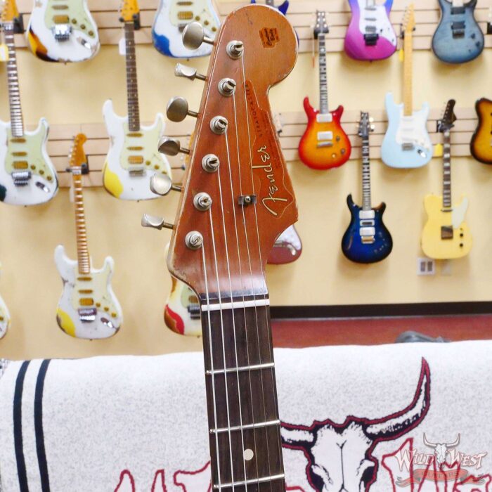 Fender Custom Shop Vincent Van Trigt Masterbuilt 1963 Stratocaster Relic Orange with Black Pickguard - Image 7