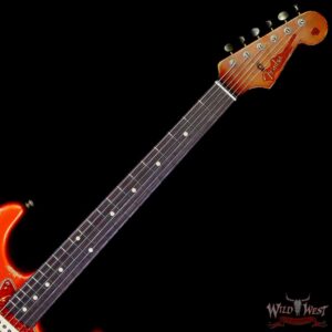 Fender Custom Shop Vincent Van Trigt Masterbuilt 1963 Stratocaster Relic Orange with Tortoise Shell Pickguard - Image 4