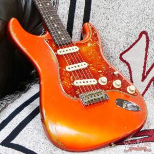 Fender Custom Shop Vincent Van Trigt Masterbuilt 1963 Stratocaster Relic Orange with Tortoise Shell Pickguard - Image 8