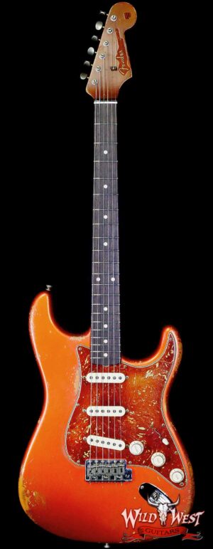 Fender Custom Shop Vincent Van Trigt Masterbuilt 1963 Stratocaster Relic Orange with Tortoise Shell Pickguard