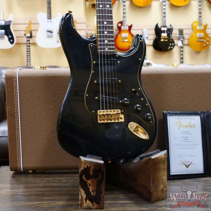 Fender Custom Shop Yuriy Shishkov Masterbuilt 60’s Stratocaster Journeyman Relic Black with Black Pickguard Josefina Hand-Wound Pickups - Image 8