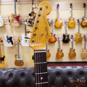 Fender Custom Shop Yuriy Shishkov Masterbuilt 60’s Stratocaster Journeyman Relic Black with Black Pickguard Josefina Hand-Wound Pickups - Image 7