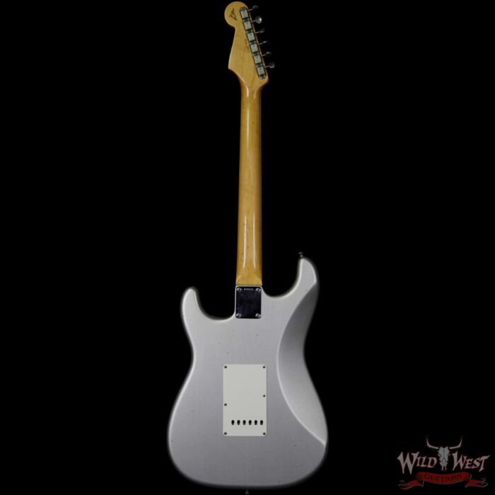 Fender Custom Shop Masterbuilt Yuriy Shishkov 1961 Stratocaster Journeyman Relic Brazilian Rosewood Board Inca Silver - Image 5