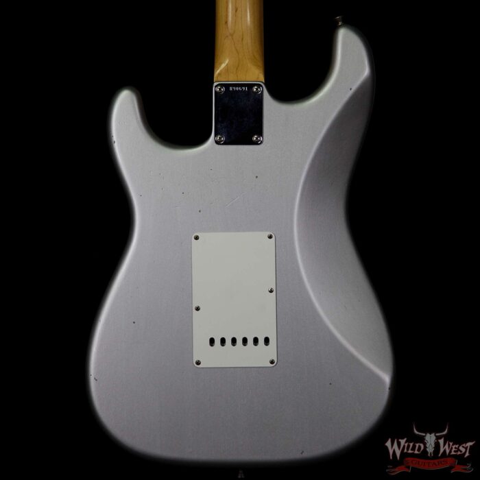 Fender Custom Shop Masterbuilt Yuriy Shishkov 1961 Stratocaster Journeyman Relic Brazilian Rosewood Board Inca Silver - Image 6