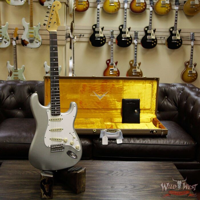Fender Custom Shop Masterbuilt Yuriy Shishkov 1961 Stratocaster Journeyman Relic Brazilian Rosewood Board Inca Silver - Image 11