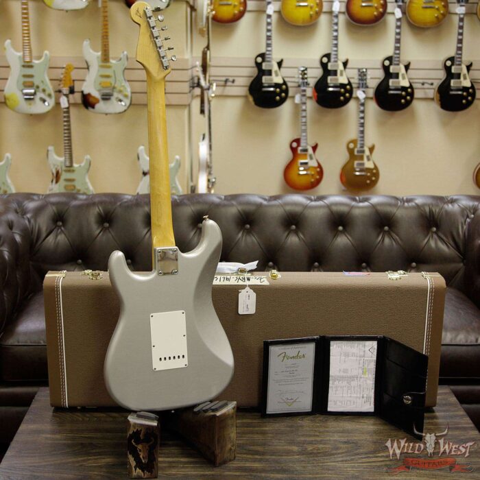 Fender Custom Shop Masterbuilt Yuriy Shishkov 1961 Stratocaster Journeyman Relic Brazilian Rosewood Board Inca Silver - Image 13