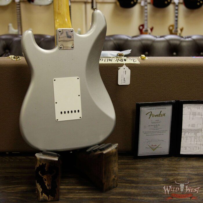 Fender Custom Shop Masterbuilt Yuriy Shishkov 1961 Stratocaster Journeyman Relic Brazilian Rosewood Board Inca Silver - Image 14