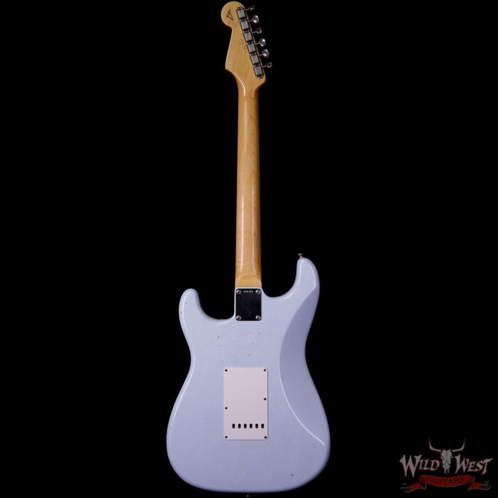 Fender Custom Shop Masterbuilt Yuriy Shishkov 1961 Stratocaster Journeyman Relic Brazilian Rosewood Board Sonic Blue - Image 5