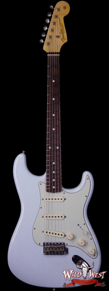 Fender Custom Shop Masterbuilt Yuriy Shishkov 1961 Stratocaster Journeyman Relic Brazilian Rosewood Board Sonic Blue