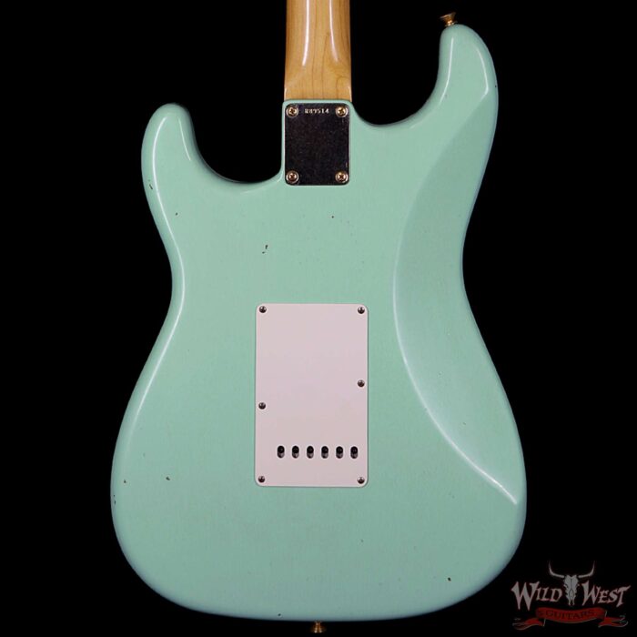 Fender Custom Shop Masterbuilt Yuriy Shishkov 1962 Stratocaster Brazilian Rosewood Journeyman Surf Green - Image 7